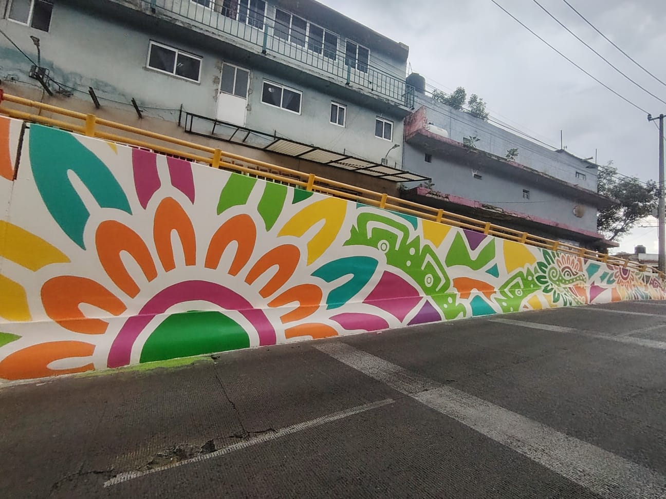 Publicidad pintada para el Mundial 2026 en México