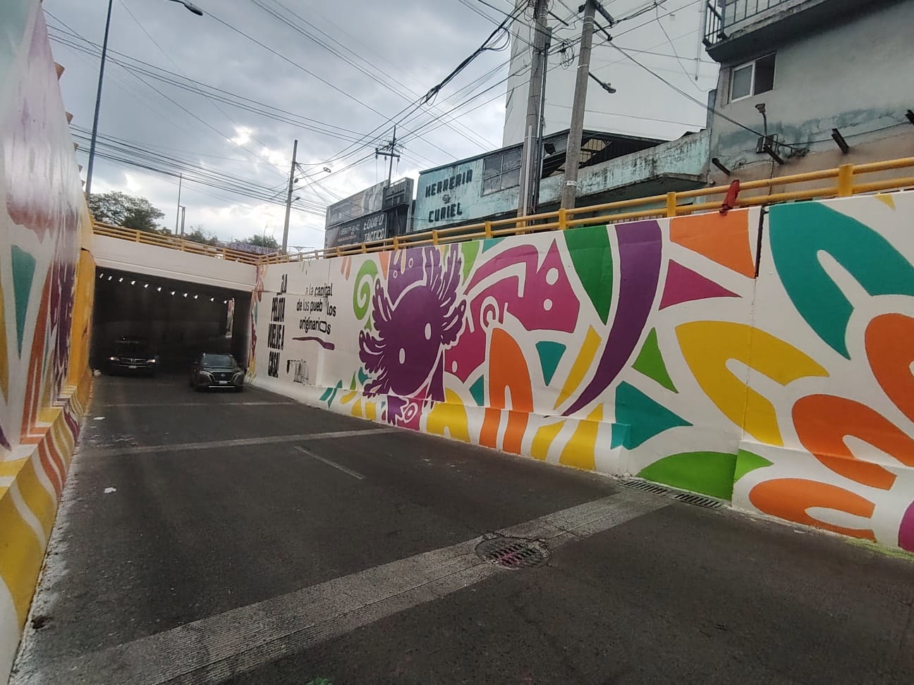 Publicidad pintada para el Mundial 2026 en México