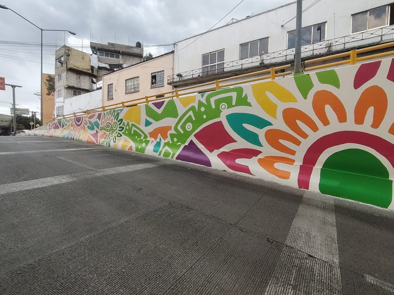 Publicidad pintada para el Mundial 2026 en México